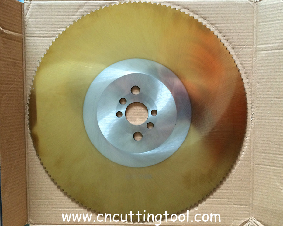 Flying saw cold cut TiN Titanium Nitride Dmo5/M2 HSS circular saw blade