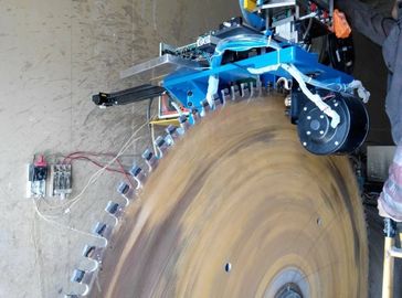 Automatic diamond  stone cutting dia 3000mm saw blade segments welding machine