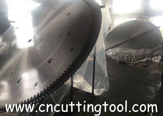 Diameter 2500mm mountain cutting 75Cr1 steel circular diamond saw blank