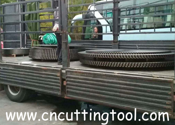 Diameter 2500mm mountain cutting 75Cr1 steel circular diamond saw blank