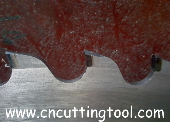 Aluminum solid round bar cutting line circular tungsten carbide tipped saw blade