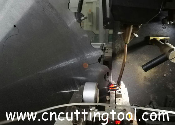 Aluminum solid round bar cutting line circular tungsten carbide tipped saw blade