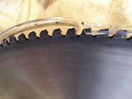Circular tungsten carbide tipped saw blade for cut special steel profile