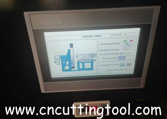 Metal working saw blade surface sharpening and polishing machine