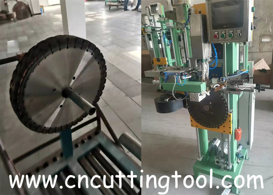 Diamond segment welding machine with auto feeding segment and flux