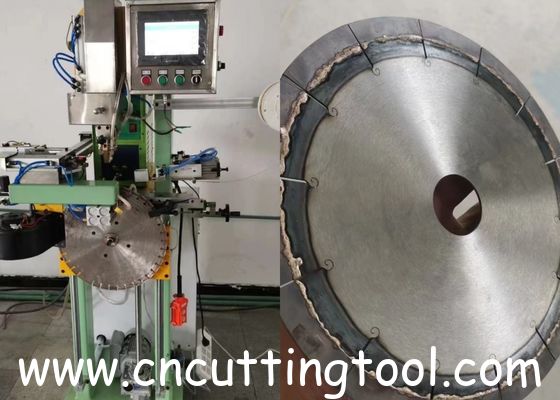 PLC control auto centering feeding and rotate diamond segments brazing machine