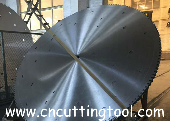Diameter 2500mm mountain cutting 75Cr1 steel circular diamond saw blank and steel core
