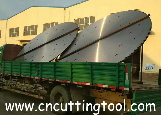 Diameter 2500mm mountain cutting 75Cr1 steel circular diamond saw blank and steel core