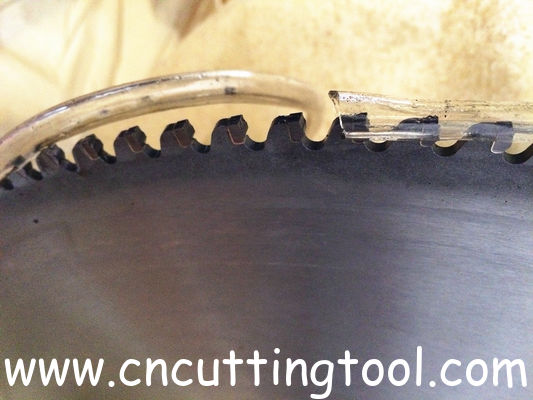 Aluminum cut tungsten carbide tipped saw disc and steel core with material 80CrV2