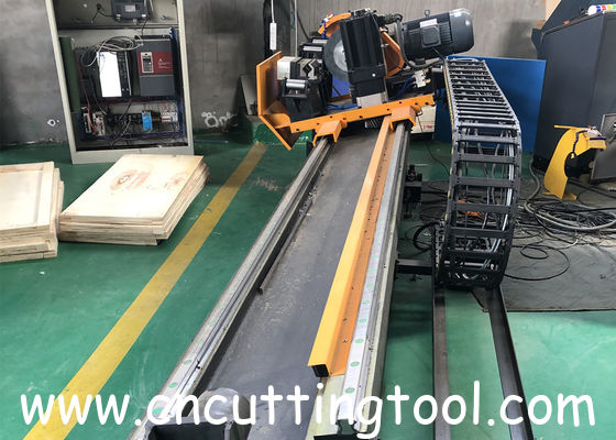 High speed flying cold saw for smooth cut of high frequency welding tube