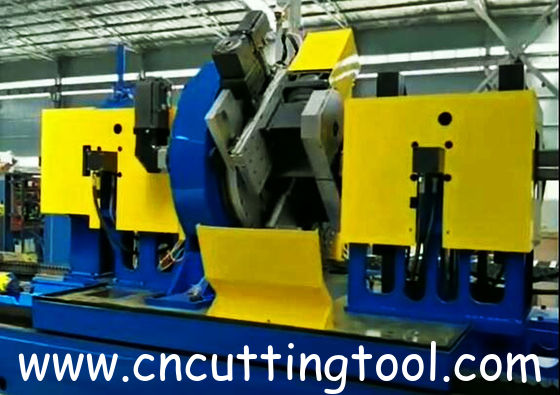 Double saw blade flying cold cutting milling saw for steel pipe and tube cut