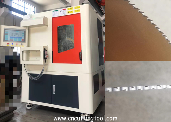 Automatic sharpening machine for HSS saw blade tooth shape quality grinding