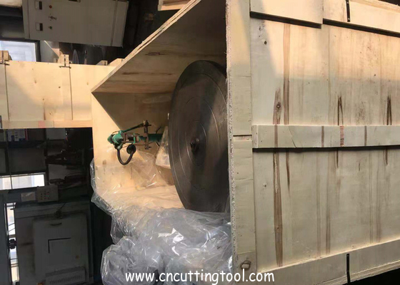 Hot cut 1800mm diameter circular saw blade electrode tooth hardening machine