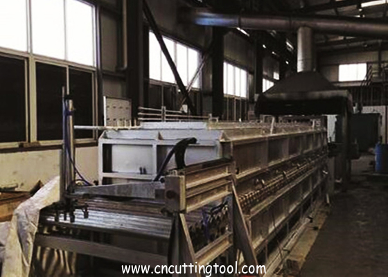 Saw blade production electric control continuous automatic quenching line max2000mm