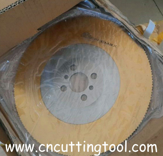 Gold cut TiN coating Titanium Nitride Dmo5/M2 HSS circular saw blade