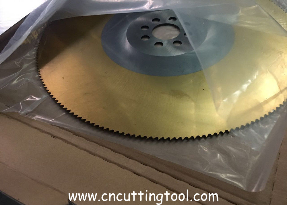 TIN gold color coating M2 450x3.0mmx200th HSS circular saw blade