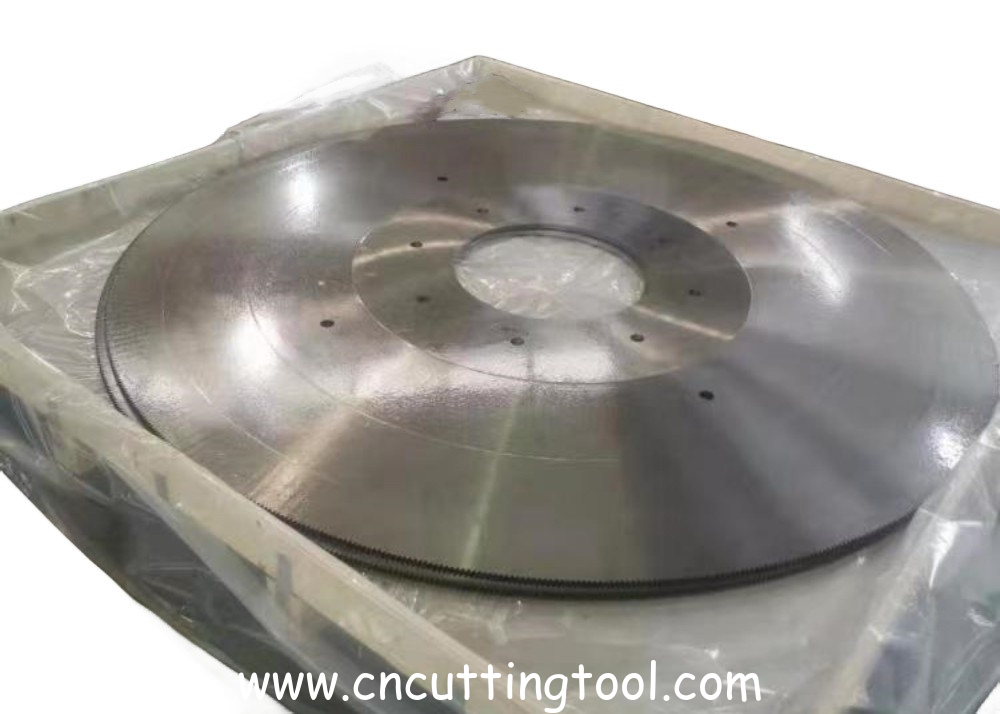 EFFEMAX 45Mn2V Hot Saw Blade 45-56HRC Tooth Hardness Hollow Ground Side Face For Hot Rolled H Beam Cutting