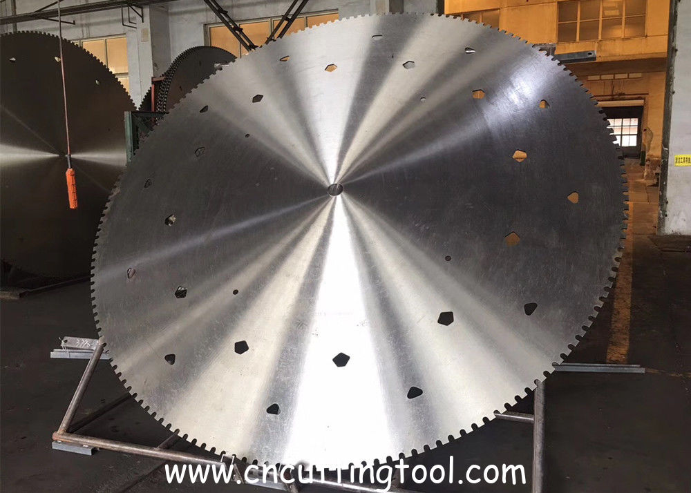 Mountain cutting 75Cr1 steel circular diamond saw blank and steel core