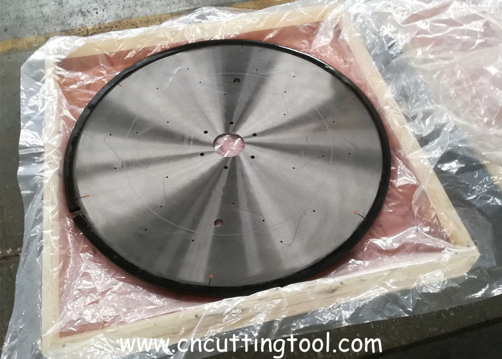 Aluminum solid round bar cutting line circular tungsten carbide tipped saw blade