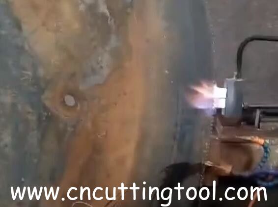 Hot and friction circular saw balde tooth tip automatic flame hardening machine