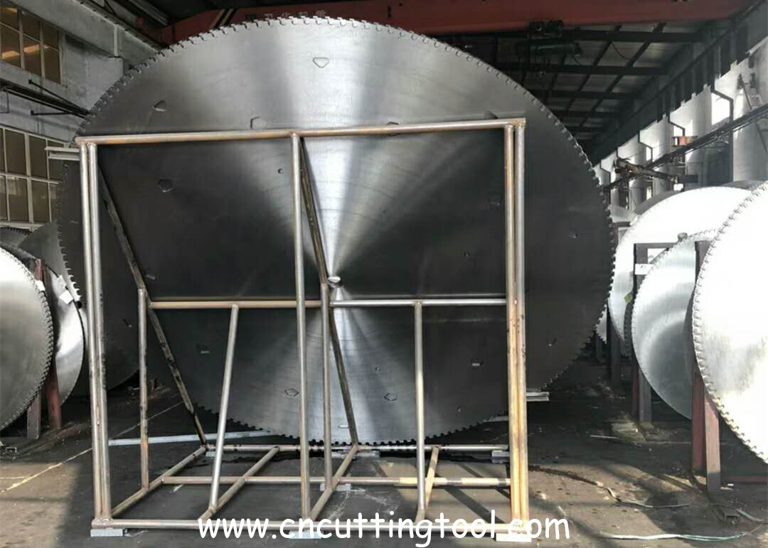 3600mm circular saw blade and saw blank for double blade mining cutting machine