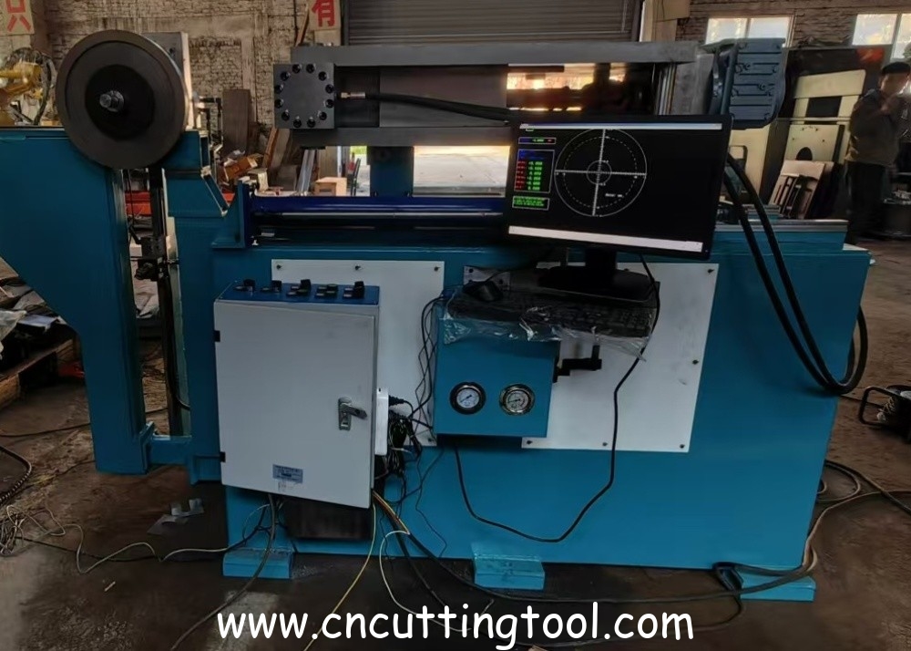 Tension testing, rolling and straight machine for circular saw blade and saw disc