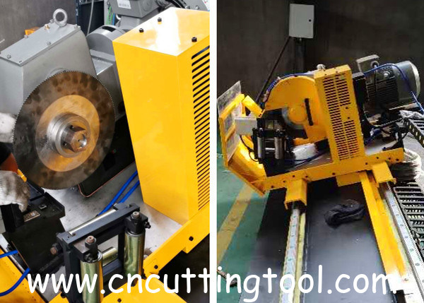 High speed cnc flying cold saw for steel tube and pipe mills cold cut